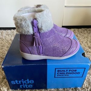Brand New Stride Rite Toddler Girl Suede Boots